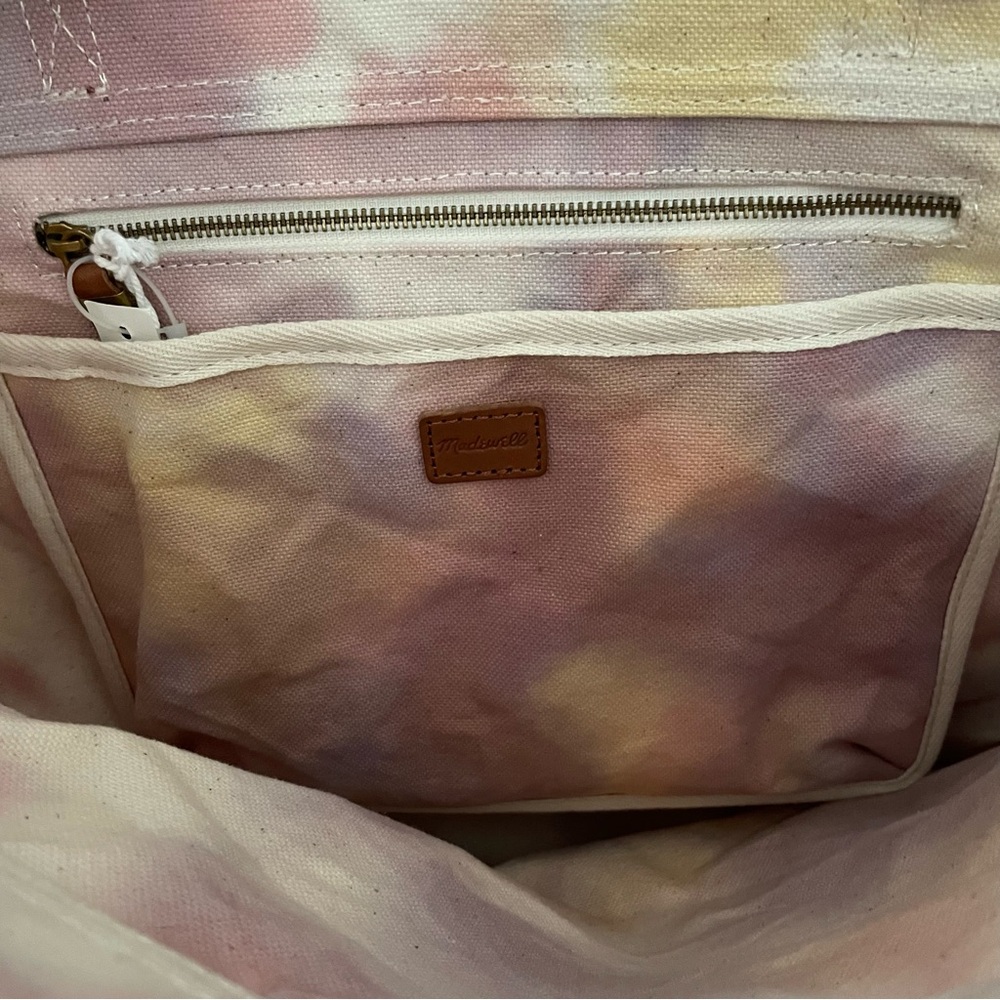 Madewell Canvas Transport Tote - Colorful Tie Dye Watercolor - Picture 5 of 11